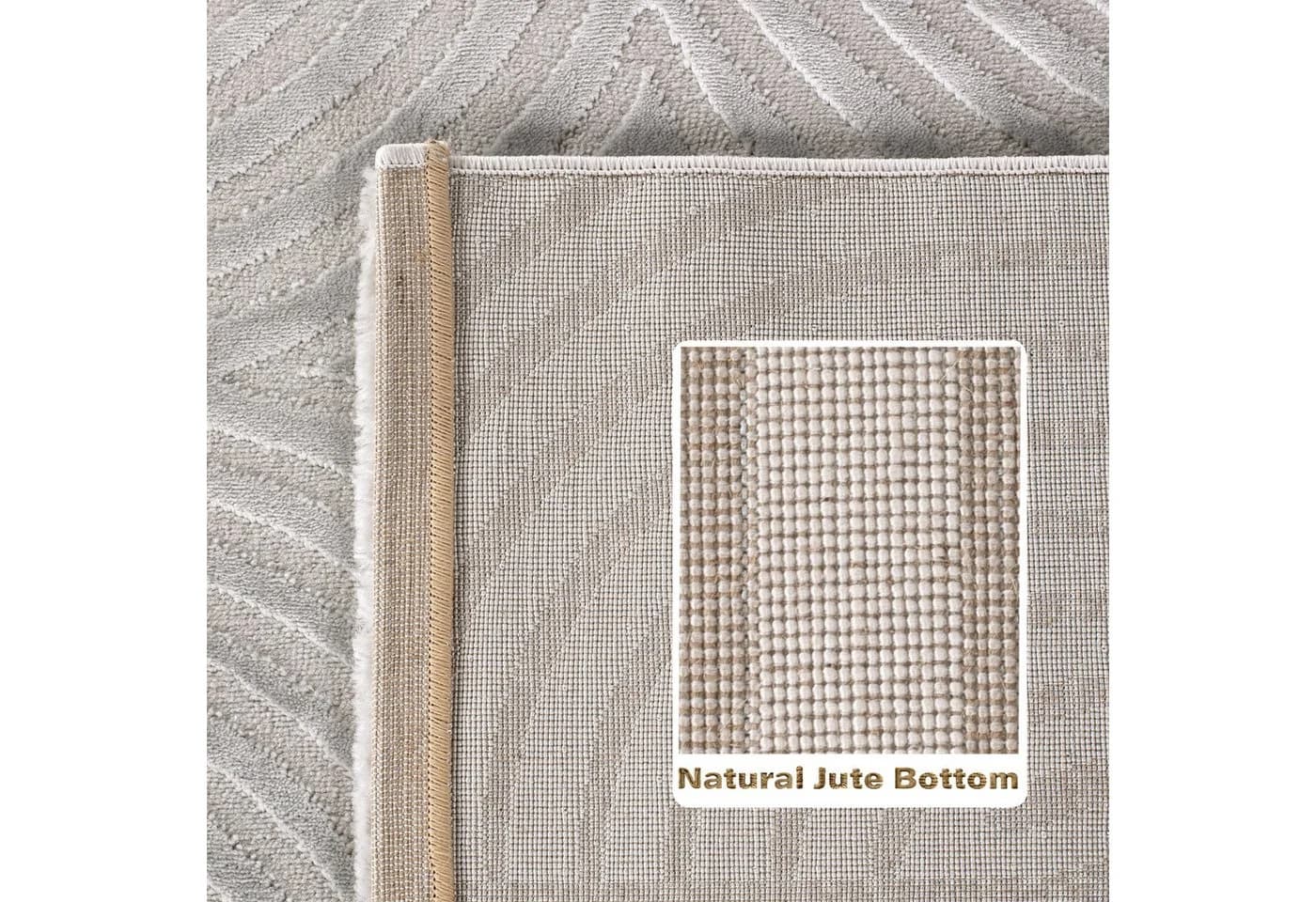 Carpettex Designteppich Skandinavisches Boho Muster Silber Rechteckig - Bild 5