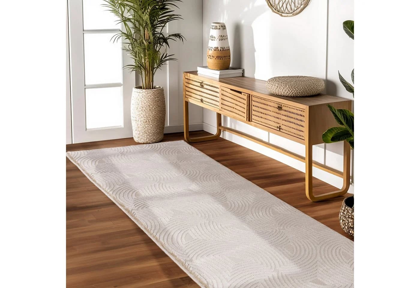 Carpettex Designteppich Skandinavisches Boho Muster Beige Rechteckig - Bild 3