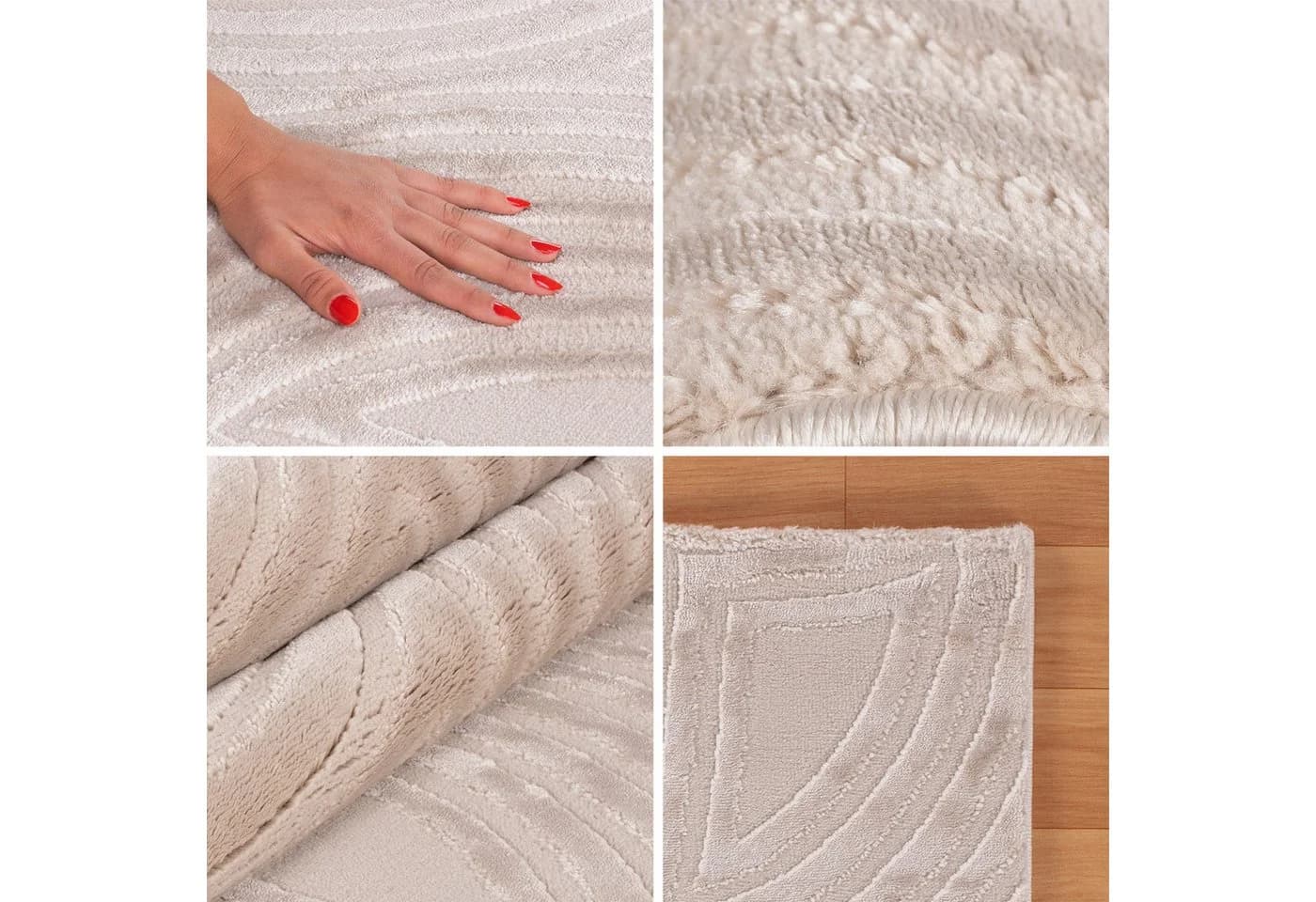 Carpettex Designteppich Skandinavisches Boho Muster Beige Rechteckig - Bild 4