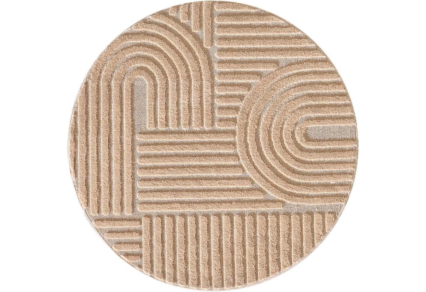 Carpettex Designteppich Skandinavischer Boho Rund 8 mm Teppich Wohnzimmer Schlafzimmer Gästezimmer - Bild 5
