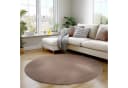 Carpettex Veloursteppich Unicolor Einfarbig Rund 11 mm Bild 2