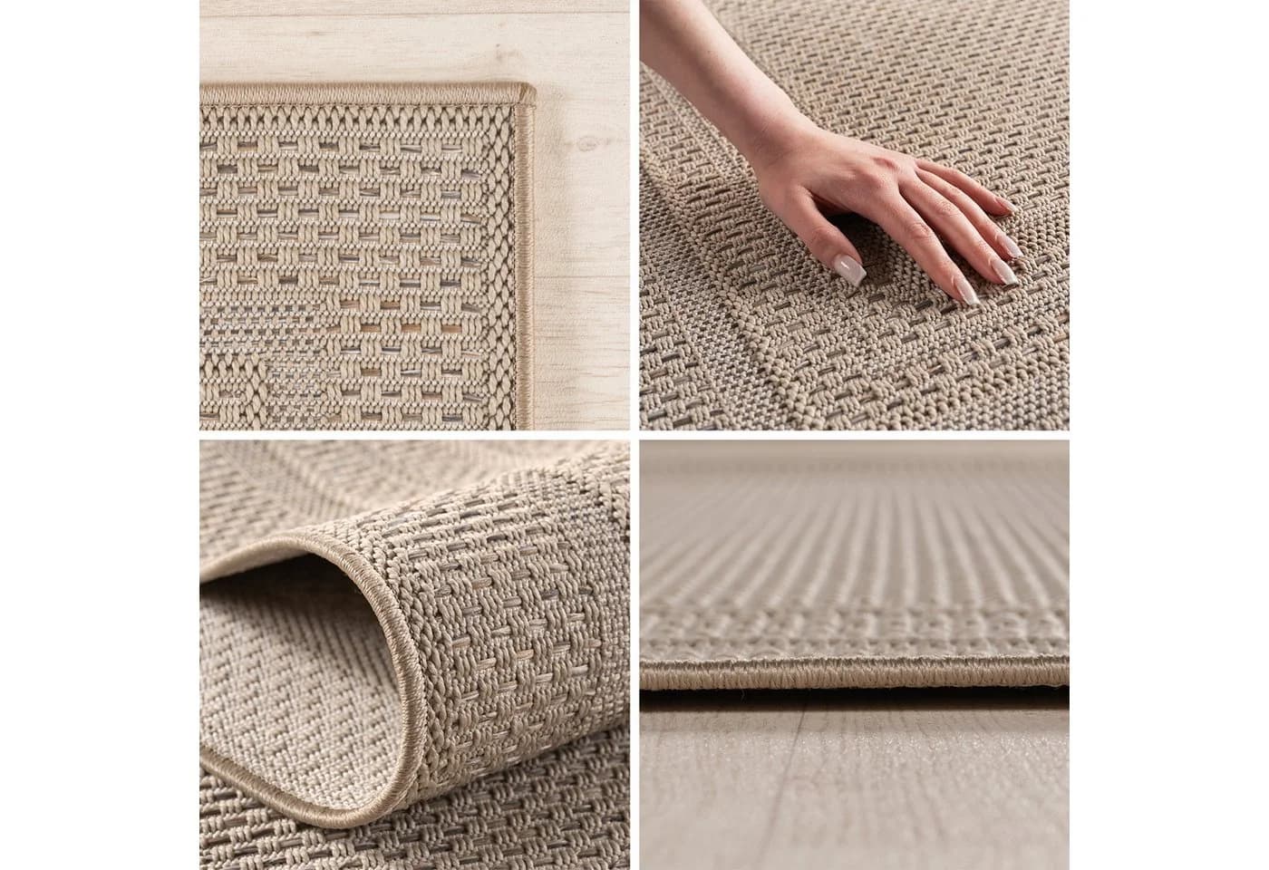 Carpettex Outdoorteppich Boho Design Beige Wetterfest