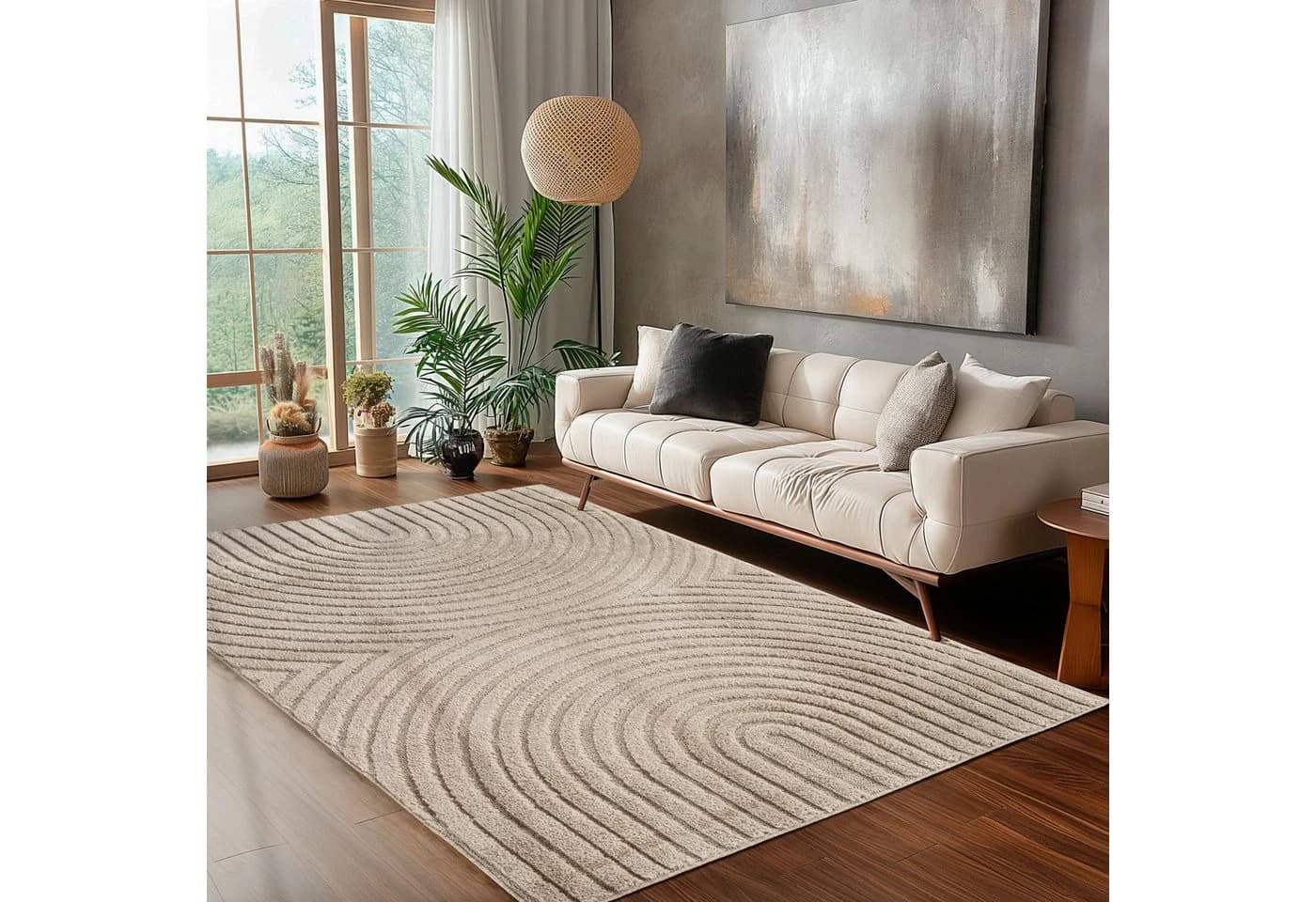 Carpettex Designteppich Skandinavischer Boho Beige Rechteckig - Bild 2