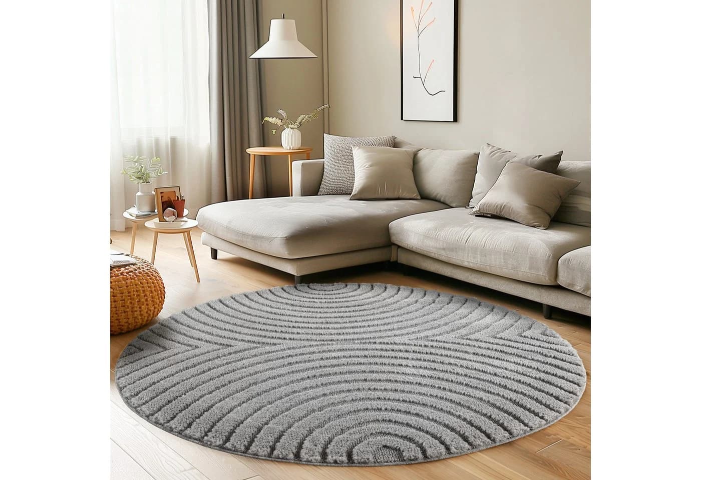 Skandinavischer Boho Teppich aus Synthetikfasern - Bild 2