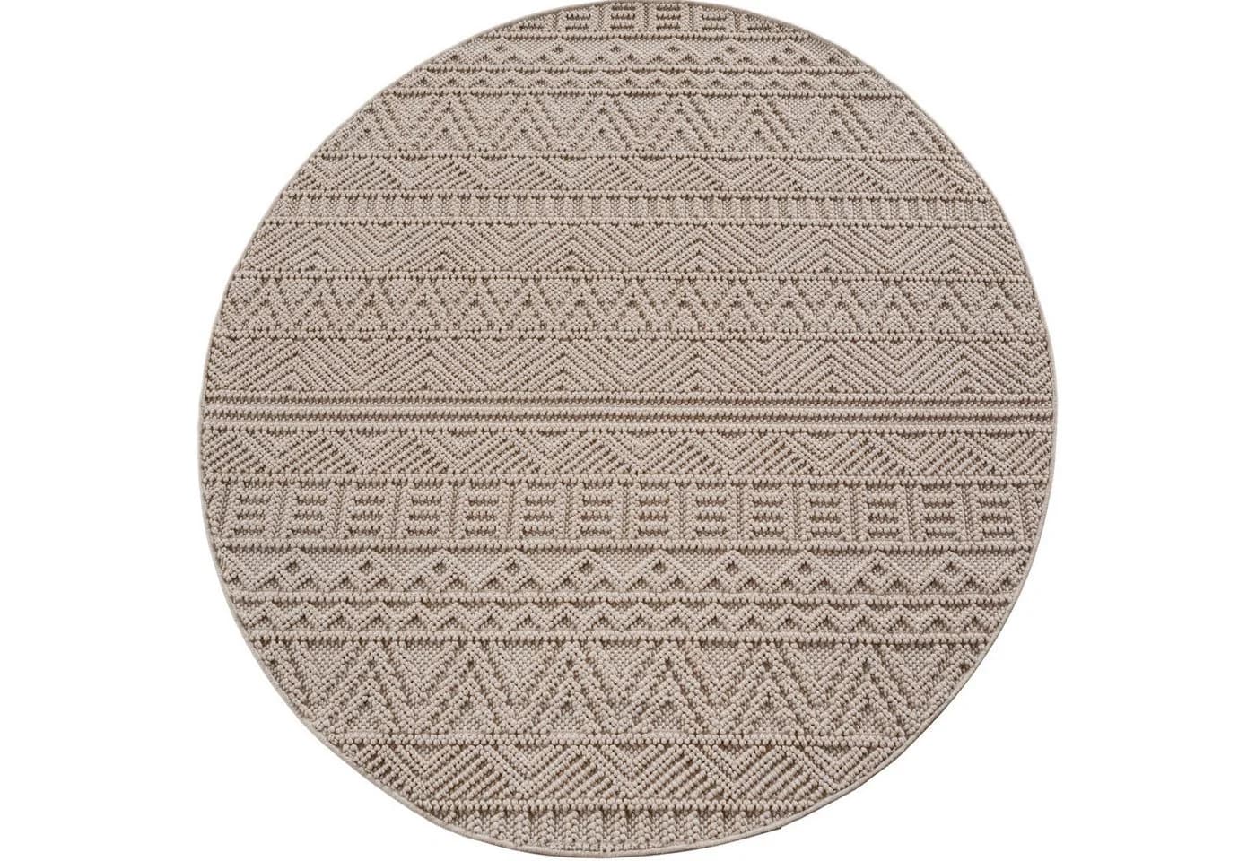 Carpettex Designteppich Einfarbig Boucle Loop Rund 7 mm - Bild 5