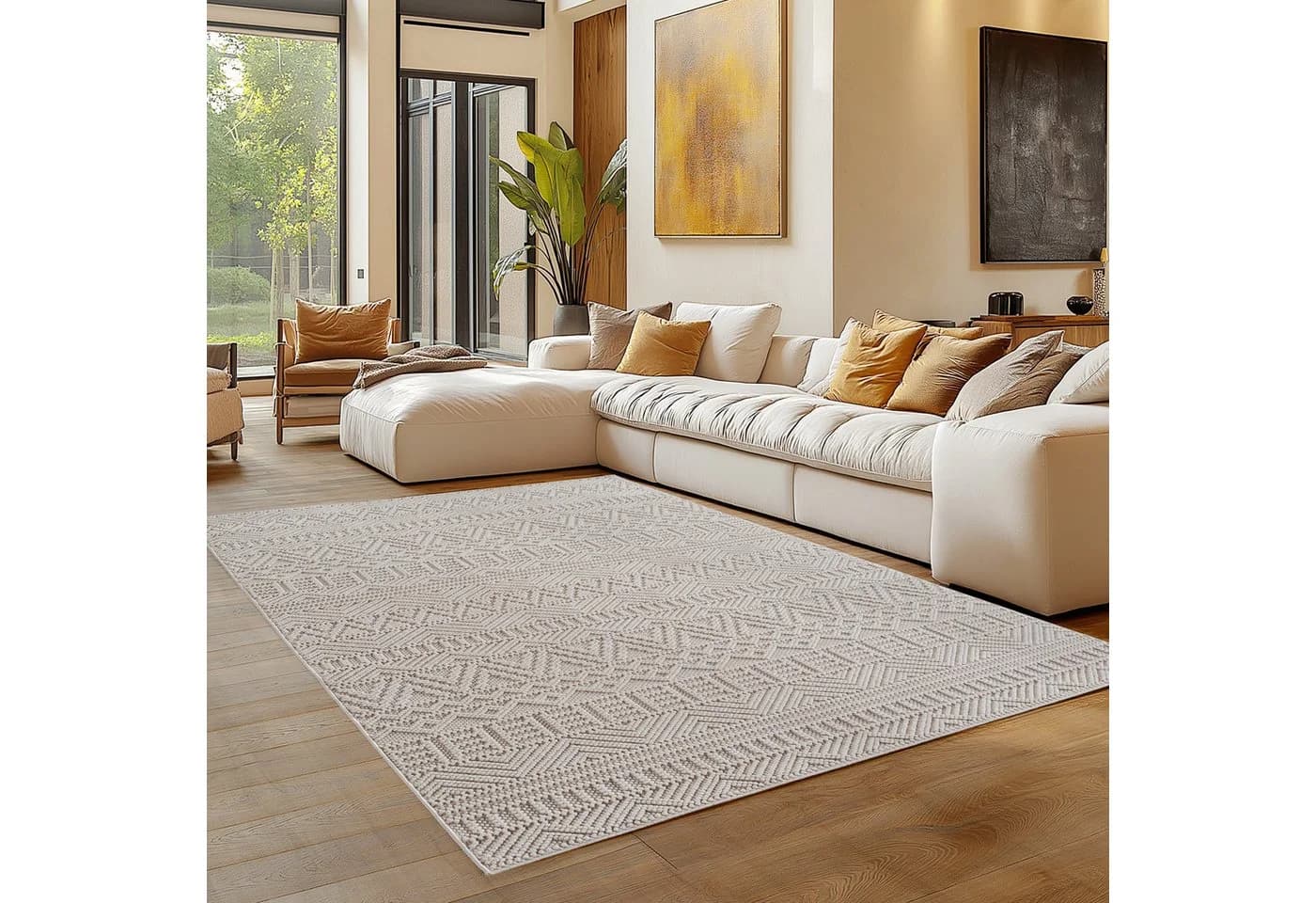 Carpettex Designteppich Einfarbig Boucle Loop Rechteckig - Bild 2