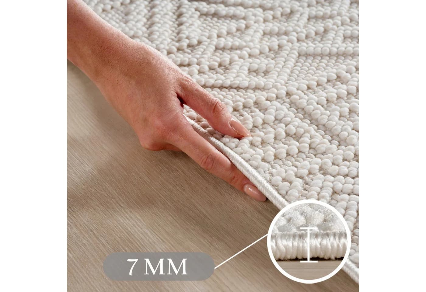 Carpettex Designteppich Einfarbig Boucle Loop Rechteckig - Bild 3