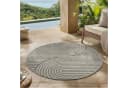 Carpettex Outdoorteppich Boho Grau Flachgewebt Wetterfest Bild 1