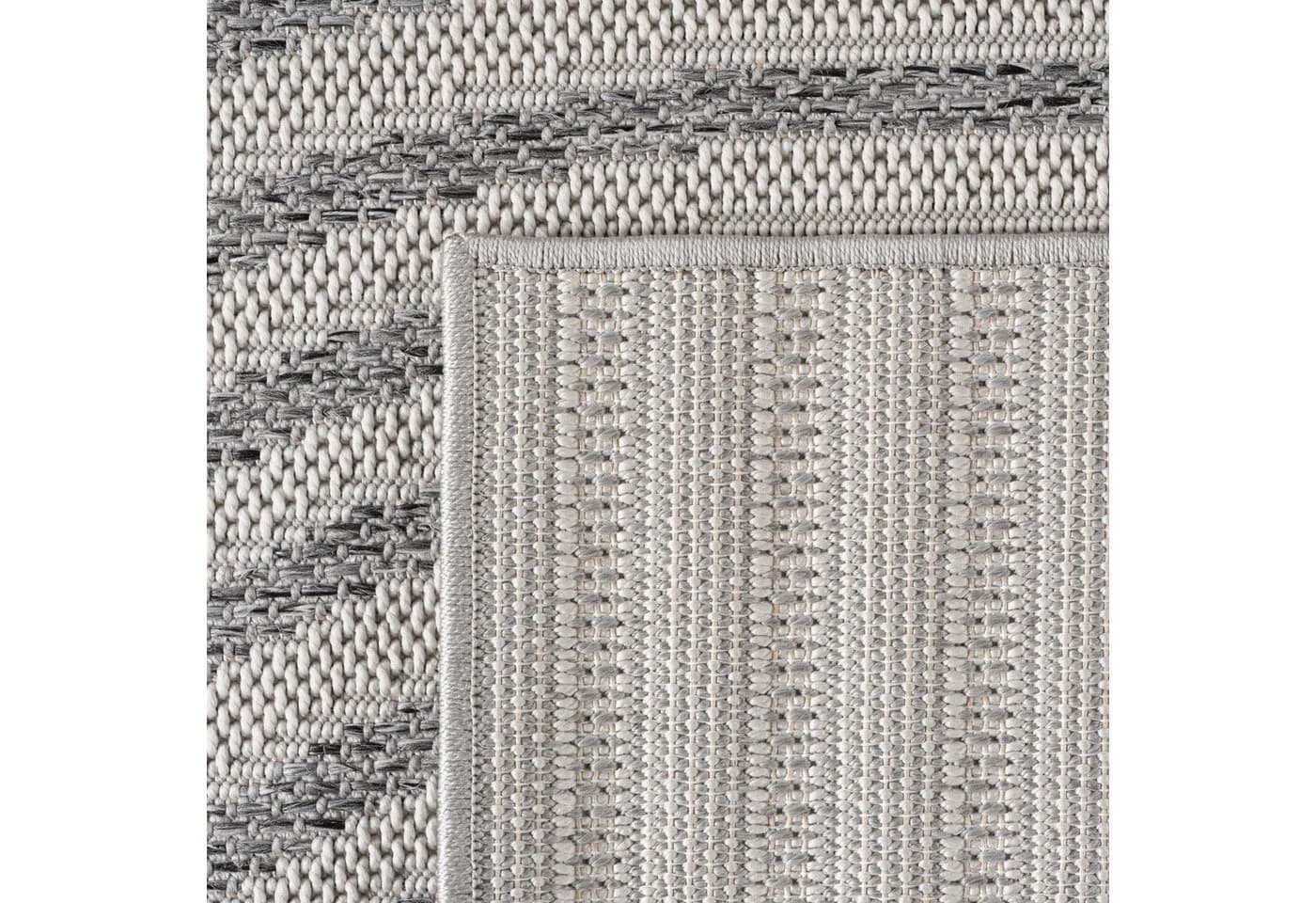 Carpettex Outdoorteppich Boho Grau Flachgewebt Wetterfest - Bild 5