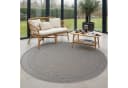 Carpettex Outdoorteppich Grau Rund Wetterfest Modern Bild 2