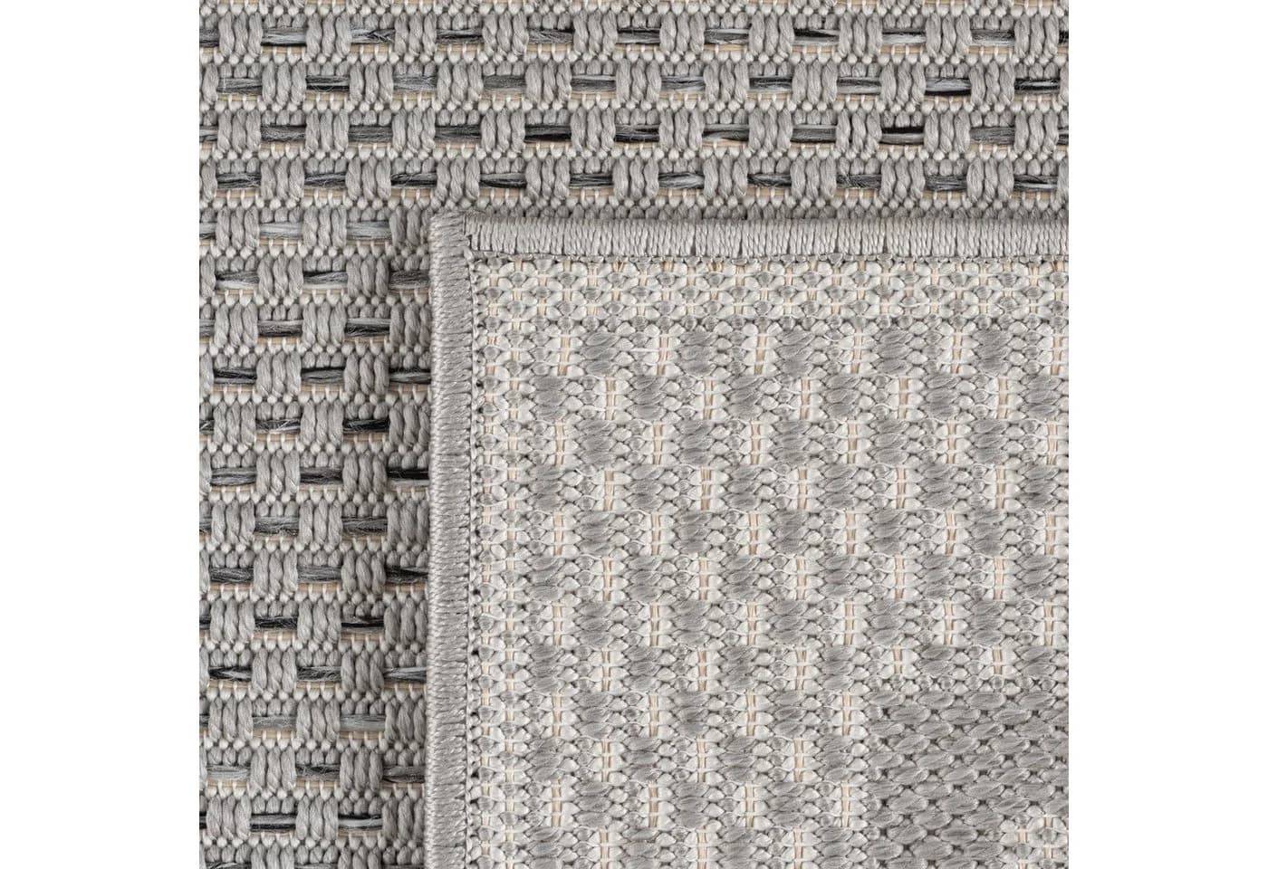 Carpettex Outdoorteppich Grau Rund Wetterfest Modern - Bild 5