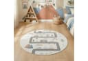Carpettex Kinderteppich Dinosaurier Rund Beige/Grün Bild 2