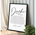 WANDStyle Poster mit Rahmen Danke Mama und Papa Bild 4