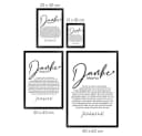 WANDStyle Danke Mama Poster mit Rahmen Geschenk Bild 3