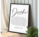 WANDStyle Danke Mama Poster mit Rahmen Geschenk Bild 4