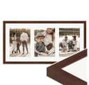 WANDStyle Galerierahmen G950 Nussbaum Massivholz 3-fach 13x18 cm Bild 2