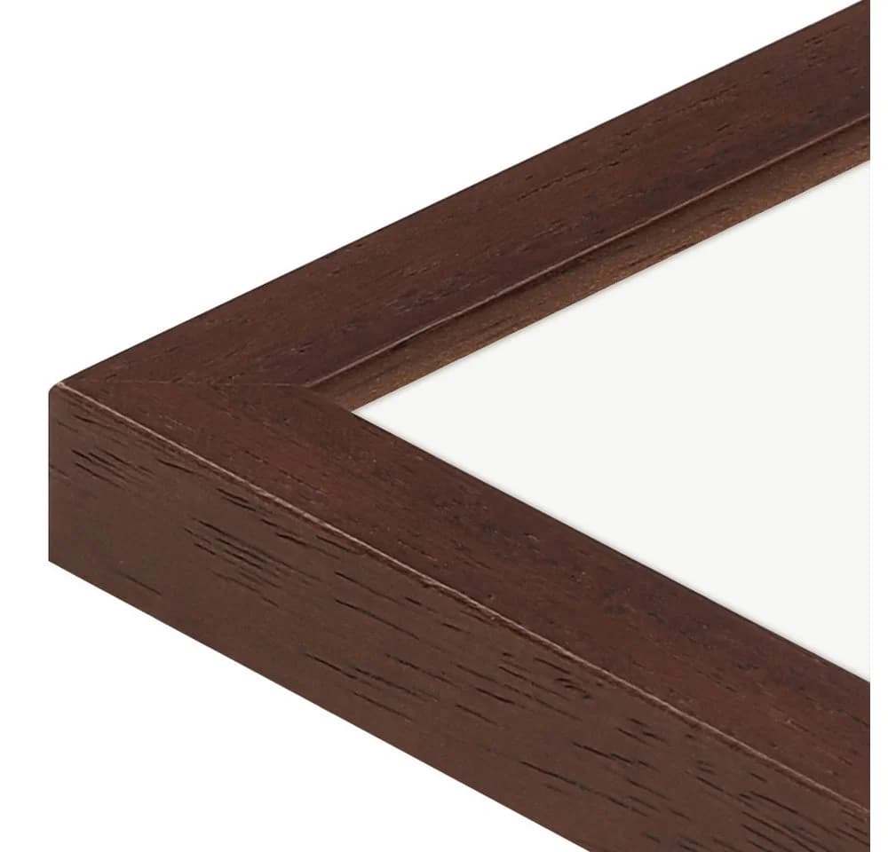 WANDStyle Galerierahmen G950 Nussbaum Massivholz 3-fach 13x18 cm - Bild 3