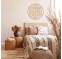 WANDStyle Wanddekoobjekt Blume des Lebens Holz Pappel Beige Bild 3