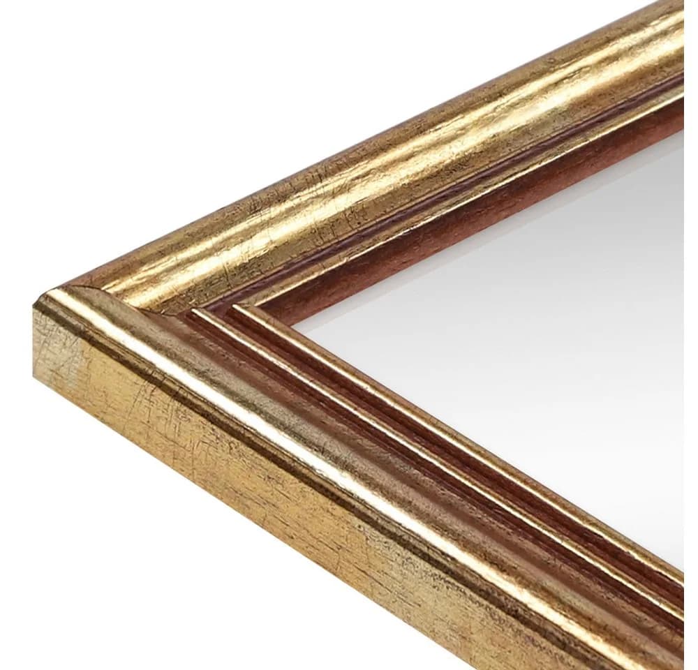 WANDStyle Wandspiegel H400 Gold Massivholz Antik - Bild 3