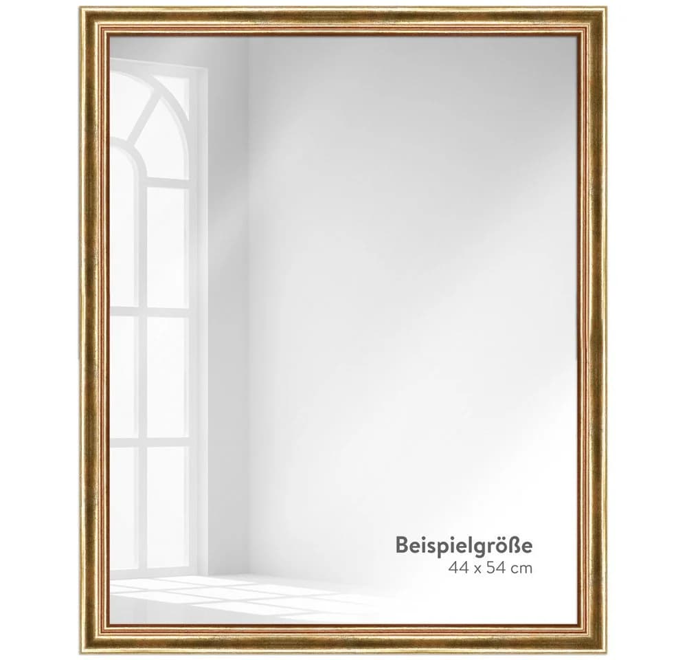 WANDStyle Wandspiegel H400 Gold Massivholz Antik - Bild 4