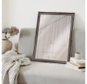 WANDStyle Wandspiegel H400 Silber Massivholz Antik Bild 5