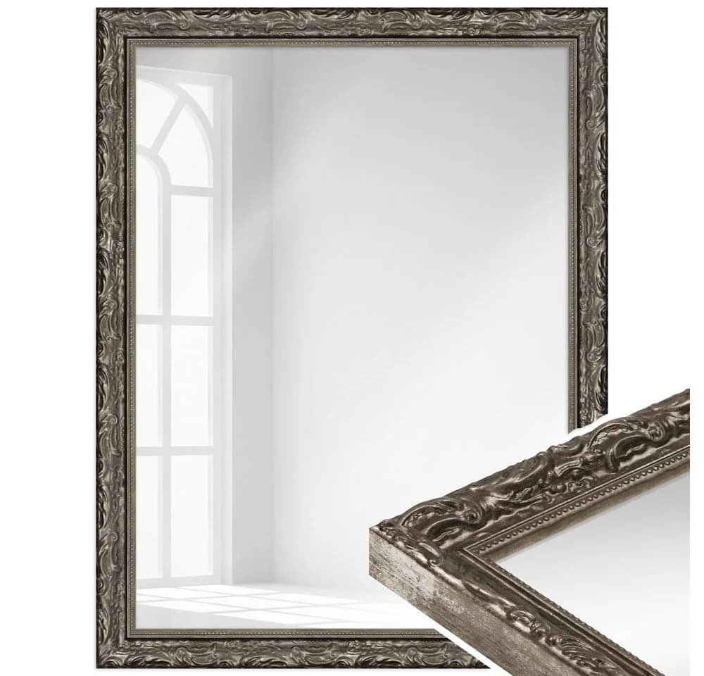 WANDStyle Wandspiegel H530 Silber Massivholz Antikstil - Bild 2