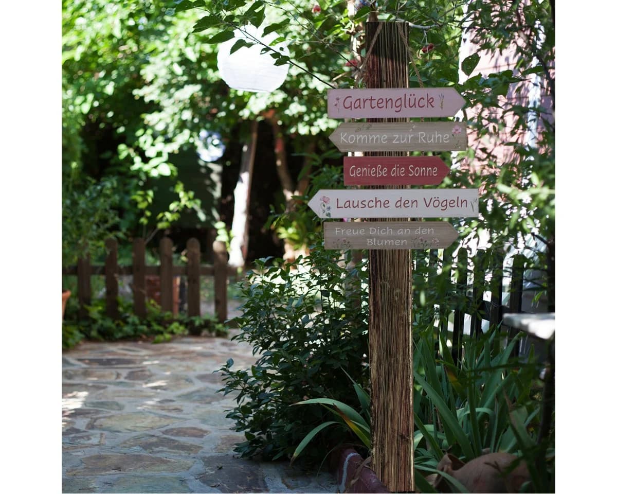 Dekohänger Gartenschild mit Grillregeln & Haustieren - Robustes Juteseil - Bild 3