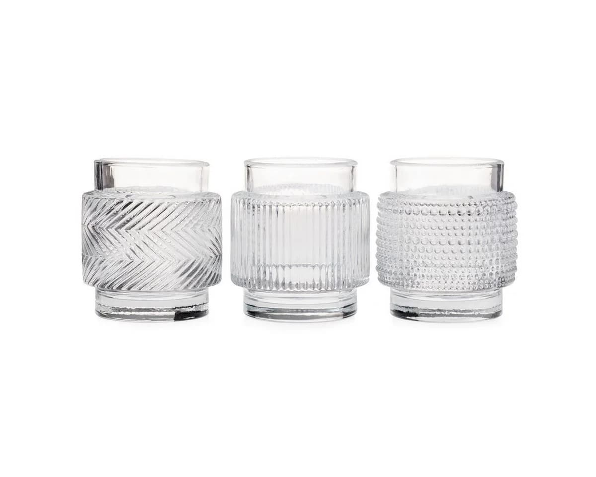 finehomegarden Windlicht Glas Klar 3er Set - Bild 2