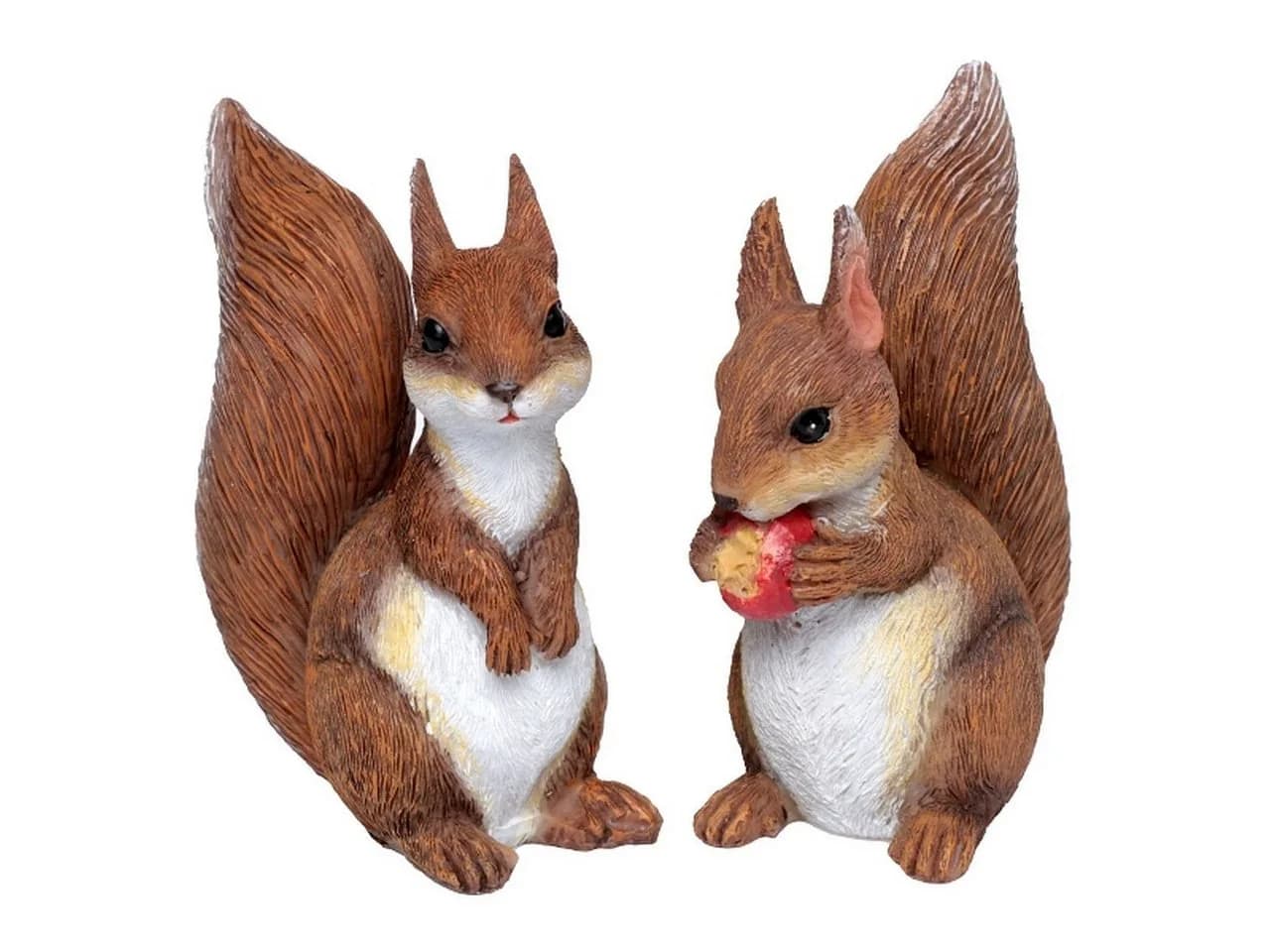 Dragimex Eichhörnchen Dekofigur 2er Set Braun Polyresin - Bild 2