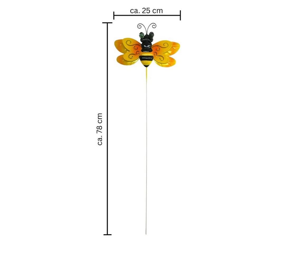 Dragimex Gartenstecker Biene 78cm Gelb - Bild 3