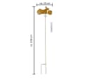 Dragimex Gartenstecker Motorrad mit Regenmesser Rostbraun Bild 1