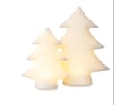 finehomegarden Dekofigur Tanne LED Porzellan Weiß Bild 3