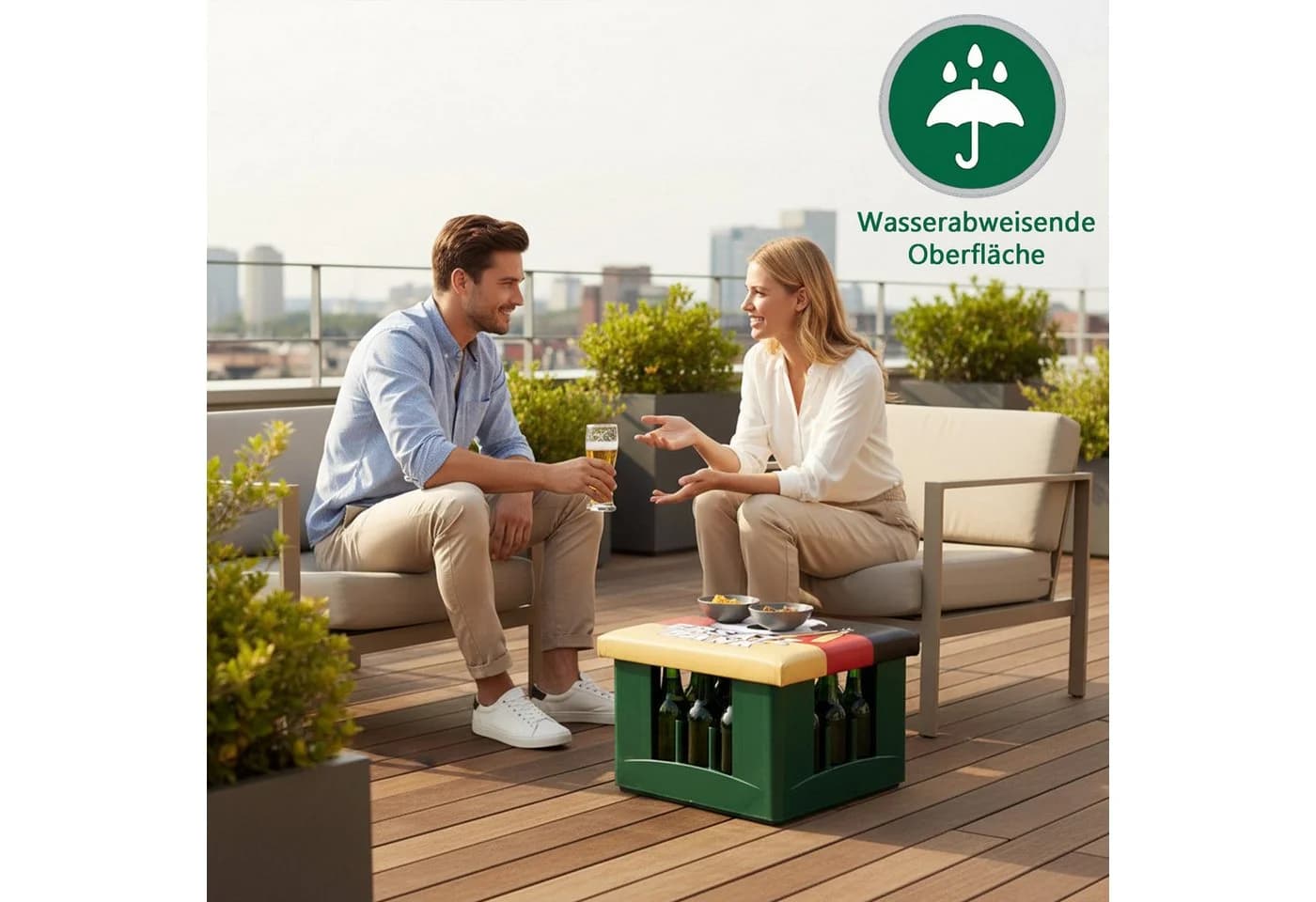 Cult at Home Bierkastenauflage Hocker WM 2026 Deutschland - Bild 3
