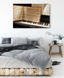 Pixxprint Leinwandbild Klavier Noten Piano Bunt Bild 3
