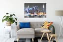Pixxprint Leinwandbild New York Skyline Bunt Modern Bild 1