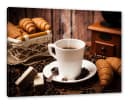 Pixxprint Leinwandbild Kaffee Bunt Echtholzrahmen Bild 2