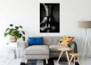 Pixxprint Leinwandbild Erotisches Paar Bunt Schwarz Bild 1