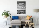 Pixxprint Leinwandbild Weg zum Strand am Meer Bunt Bild 1