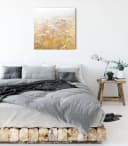 Pixxprint Leinwandbild Romantische Blumenwiese Bunt/Gelb Bild 3