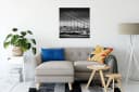Pixxprint Leinwandbild San Francisco Skyline Bunt Schwarz Bild 1