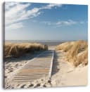 Pixxprint Leinwandbild Weg zum Strand durch die Dünen Bild 2