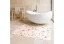 Bilderdepot24 Vinylteppich Beige Terrazzo Muster Nass Wischbar Bild 4