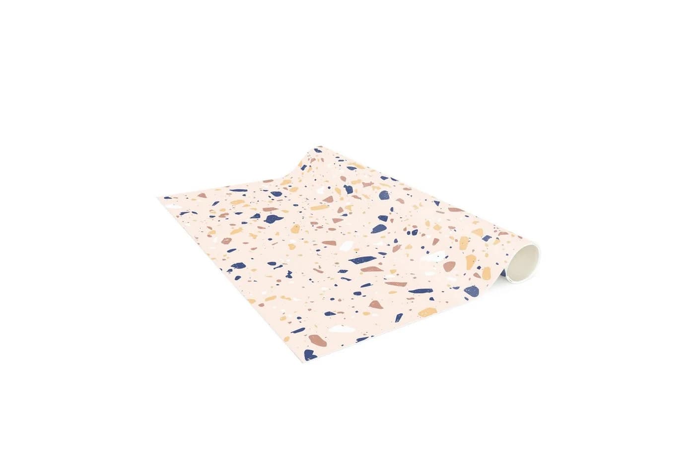 Bilderdepot24 Vinylteppich Beige Terrazzo Muster Nass Wischbar - Bild 5