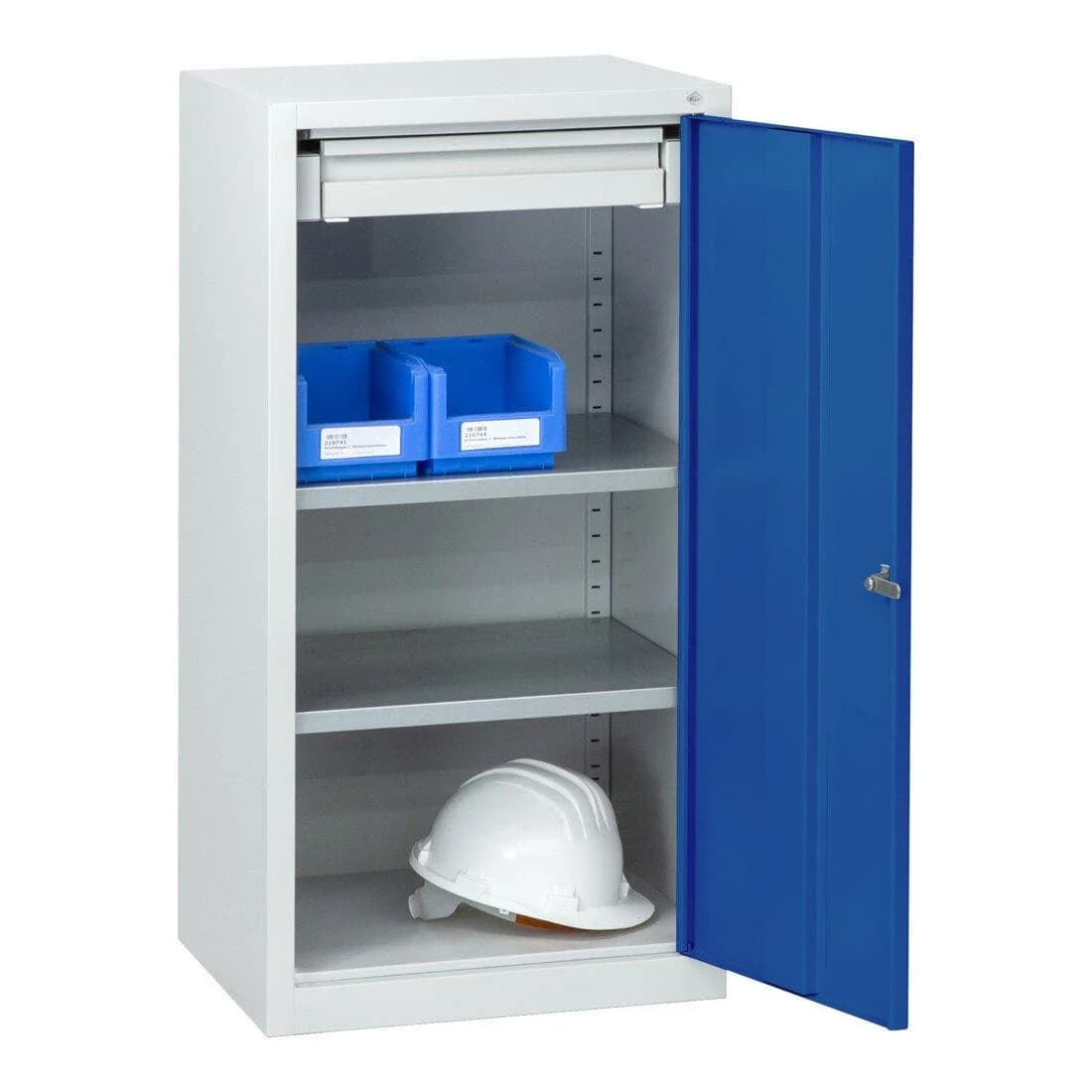 C+P Stahl-Flügeltürenschrank Serie 89 Enzianblau