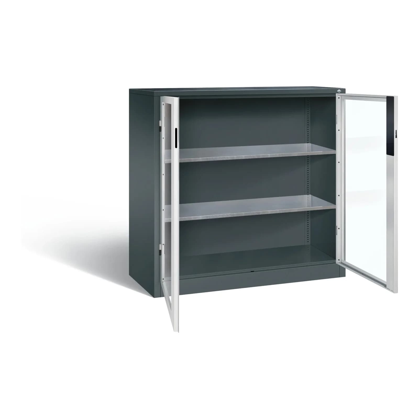 C+P Werkzeugschrank Acurado Stahl 120x120x50 cm Anthrazit/Lichtgrau