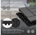 ECD Germany Terrassenfliesen WPC Anthrazit mit Klicksystem Bild 3