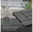 ECD Germany Terrassenfliesen WPC Anthrazit mit Klicksystem Bild 4