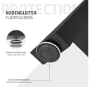 ECD Germany Tischbein 2x A-Design Schwarz Pulverbeschichteter Stahl Bild 5