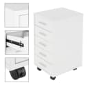 ML-DESIGN Rollcontainer Weiß 5 Schubladen Büroschrank Bild 3