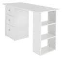 ML-DESIGN Schreibtisch Bürotisch mit 3 Schubladen, 3 Regale und Tastaturauszug Bild 2
